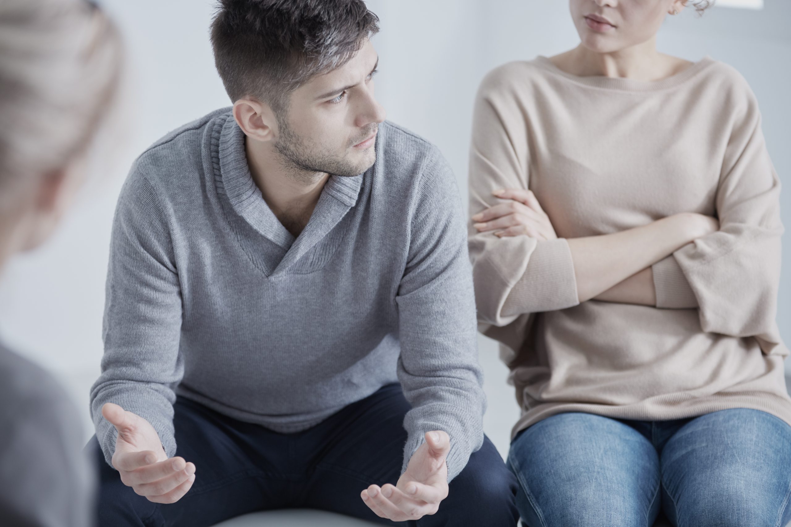 A couple with marital problems is having a mediation session with a marital mediator in Rochester, NY